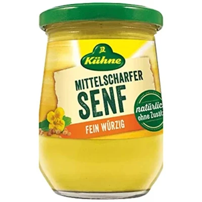 Image of German Kuehne Mittelscharfer Senf Jar 250ml/8.7oz From Germany