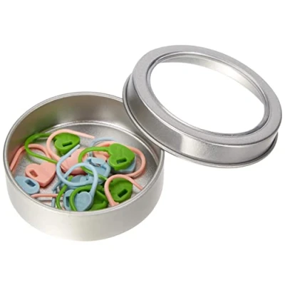 Image of Tulip 033E Stitch Markers set, Heart, Pink/Blue/Green