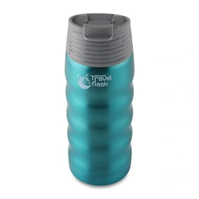 Image of Pioneer Travel Flask, Stainless Steel Vacuum Insulated Double Wall Hot and Cold Drinks Thermo Flask 8 Hours, 24 480ml, Blue