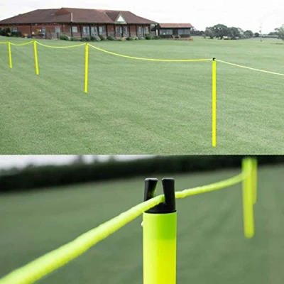 Image of Ziland Respect Football Crowd Barrier System [Set] 60 Metre length Hi Vis Colour Carry Holdall Included