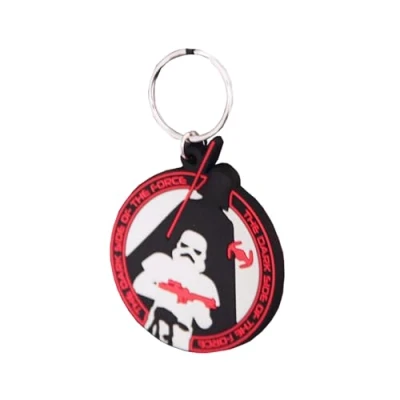 Image of Star Wars Rubber Darth Vader &amp; Stormtrooper Keyring (One Size) (Red/Black/White)