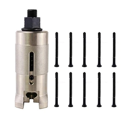 Image of Lock Euro Cylinder Puller with 10pcs/Bag Screws,Nail Pick Tool,Stainless Stell Power Professional Locksmith Door (with 5.5mm Screws)