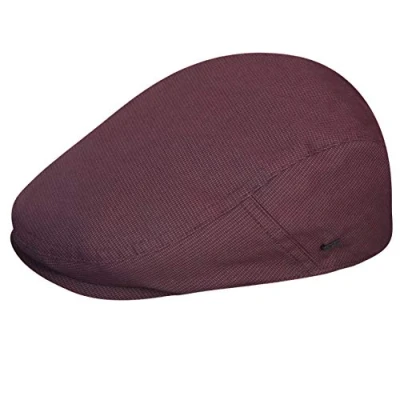 Image of Bailey Hats Fergus Flat Cap Burgundy Large