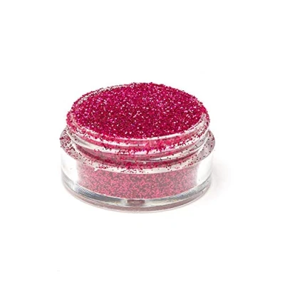 Image of Ultra Fine Glitter/Nail Art Floristry Dust/Wine Glass &amp; Crafting Glitters/Card Making Supplies / 0.008&quot; Pack of Glitter 10g 25g 50g 100g (Fuchsia Holographic, 10g)