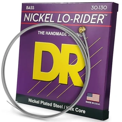 Image of DR Strings Lo Rider Nickel Plated Bass Medium 6 String