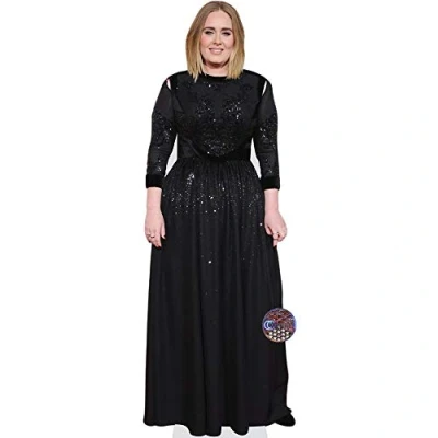 Image of Adele (Black Dress) Mini Size Cutout
