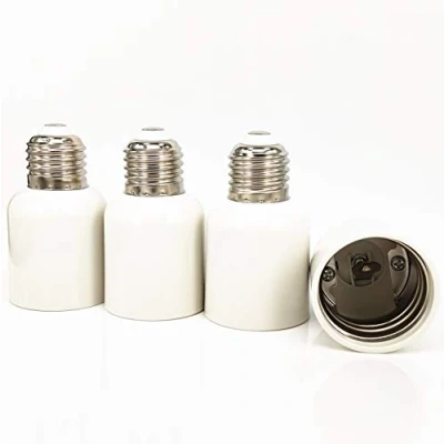 Image of ZDCDJ 4 x E27 adapter to E40 lamp socket converter, for light bulbs, LED, halogen energy saving lamps.