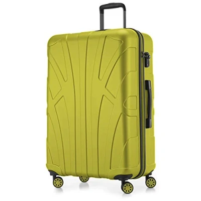 Image of SUITLINE Hardshell Suitcase, Travel Luggage, TSA, 76 cm, Approx. 96 liters, 100% ABS mat, Fern