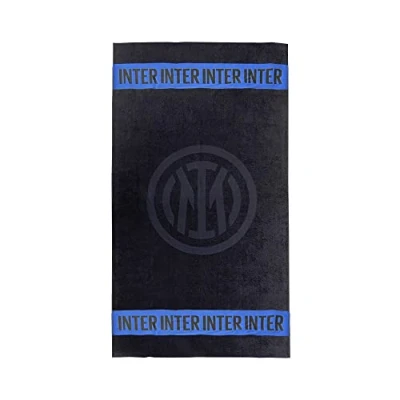 Image of Inter Beach Towel Black, 100% Cotton