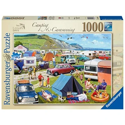 Image of Ravensburger Leisure Days No.5 Camping &amp; Caravanning 1000 Piece Jigsaw Puzzle for Adults Age 12 Years Up