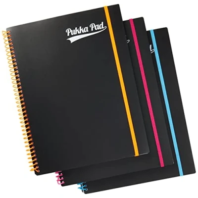 Image of Pukka Pad A4 Neon Signature Jotta Notebook (Pack of 3)