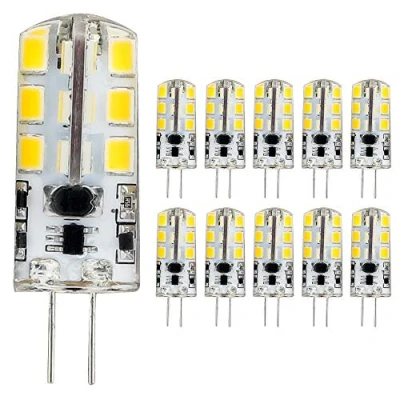 Image of Mengjay® G4 LED Light Bulb, 3.5 Watt, Warm White, 24 SMD LEDs, 360 Beam Angle, AC/DC 12 V, Pack of 10