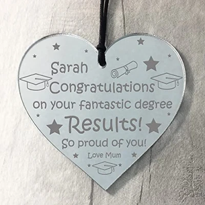Image of RED OCEAN Personalised Well Done Gift Degree Congratulations Graduation Daughter Son