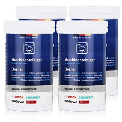 Image of Bosch 311611 Genuine Original Washing Machine Cleaner, 200 g, Pack of 4