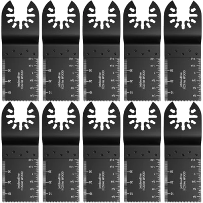 Image of 10Pcs Universal Oscillating Quick Release Saw Set Multitool Tool Blade for Bosch Craftsman Dremel Fein Ridgid Tch Makita Milwaukee