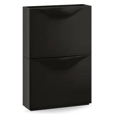 Image of home stuff TRONES Shoe Cabinet &amp; Storage Organizer for Closet Hallway Bedroom Entryway Multifunctional Dust proof All Kinds of Shoes 52x18x39 CM (Black)