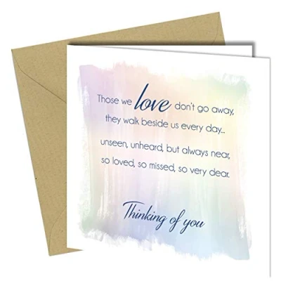 Image of Sympathy Card Bereavement Condolence Sorry For Loss Mourning Thinking you #1488