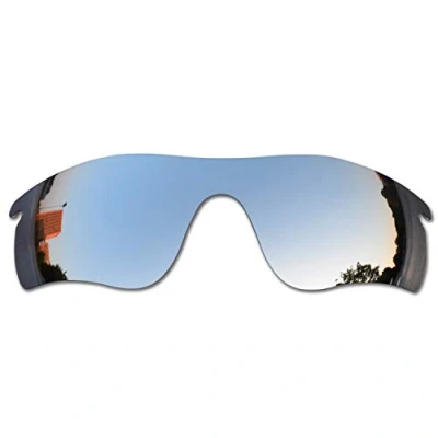 Image of SOODASE For Oakley Radarlock Path Sunglasses Silver Polarized Replacement Lenses
