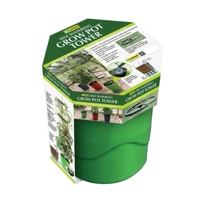 Image of Garland Self Watering Grow Pot Tower Green