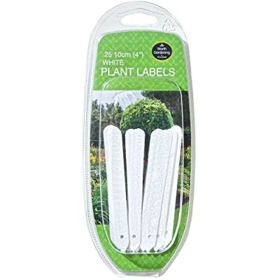 Image of Garland 10cm (4&quot;) White Plant Labels (25)