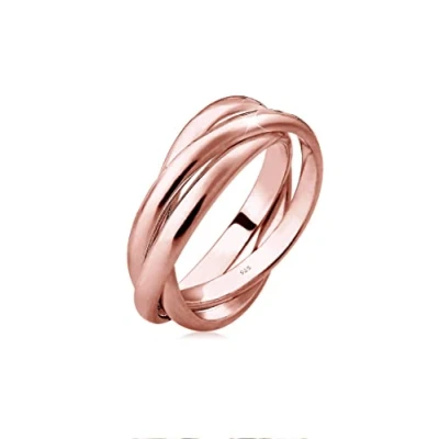 Image of Elli Ring Ladies Trio Wrap Basic in 925 Sterling Silver