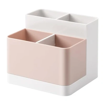 Image of poeland Desktop Storage Organizer Pencil Card Holder Box Container for Desk, Office Supplies, Vanity Table…