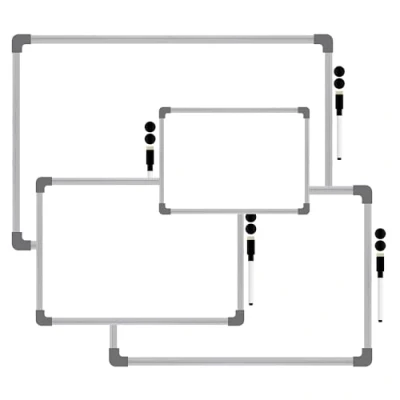 Image of G4GADGET Dry Wipe Magnetic Whiteboard Mini Office Notice Memo White Board and Eraser (35CM X 50XM)
