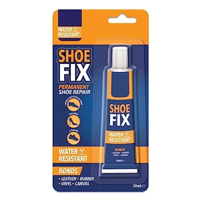 Image of Shoe Repair Glue 30ml Water Resistant for Permanent Bonds Leather, Rubber, Vinyl, and Canvas