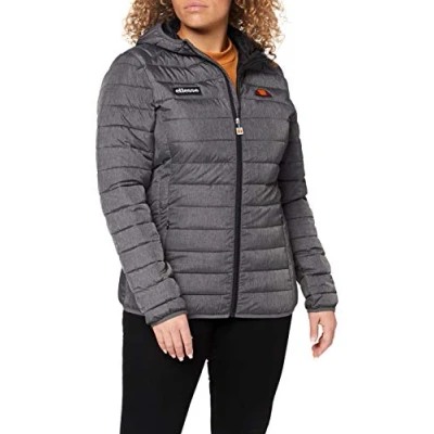 Image of ellesse Women&#039;s Lompard Jacket, Dark Grey Marl, 16 (Manufacturer Size: 44)