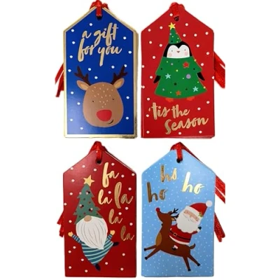 Image of 20 Luxury Kids Christmas Gift Tags Eco Packaging