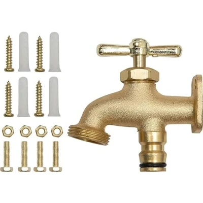 Image of Garden Mile Hose Tap Connectors Parts Jackets for Frost Protection (Brass Anywhere Tap)