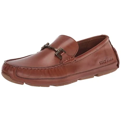 Image of Cole Haan Men&#039;s Wyatt Bit Driver Driving Style Loafer, British Tan, 12 UK