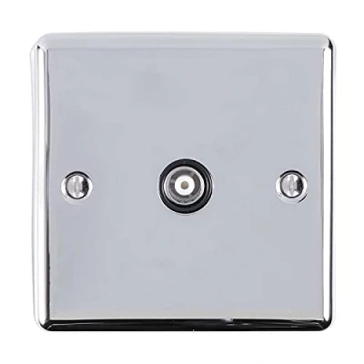 Image of Enhance Decorative TV Polished Chrome Finish With Black Trim