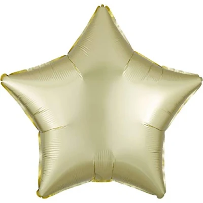 Image of amscan 3990301 SD S:Satin Pastel Yellow Star