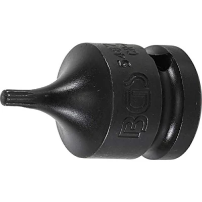 Image of BGS 5487 M4 Impact Bit Socket length 43 mm 12.5 (1/2&quot;) Drive Spline (for XZN)