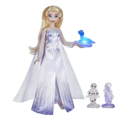 Image of Disney Frozen Hasbro Gaming 2 Talking Elsa and Friends, Doll with Sounds Phrases, Toy for Children 3 Up