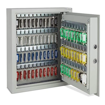 Image of VonHaus Key Safe Wall Mounted Digital Cabinet with Solenoid Lock and 71 Capacity Home Office Business Organiser Secure Keypad Access Box Light Indicators