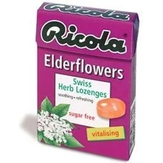 Image of Ricola Elderflower Swiss Herb Drops Sugar Free: Refreshing Relief in Every Drop, 45g (Pack Of 1)