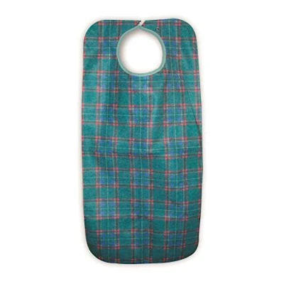 Image of ComfortCare Adult Bib/Clothing Protector Green Stuart (Pack of 2)