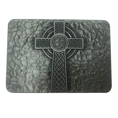 Image of LKMY Celtic Knot Oval Belt Buckle,American Keltic Irish Scottish Cross For Mens Womens