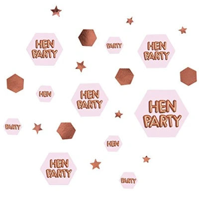 Image of Neviti 773956 Glitz &amp; Glamour Scatter Confetti Pink Rose Gold Hen Party Table