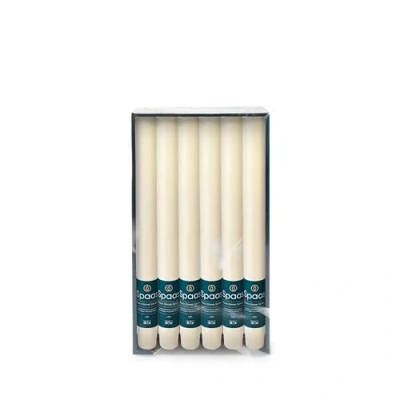 Image of Spaas 12 x Rustic Unscented Household Candles, ± 8 Hours, Ivory, D 21 mm H 250