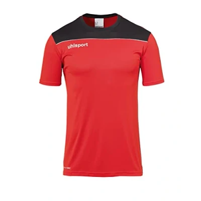 Image of uhlsport Offense 23 Poly Shirt Men&#039;s Football Shirt, Mens, 100221404, Red/Black/White, 2XL
