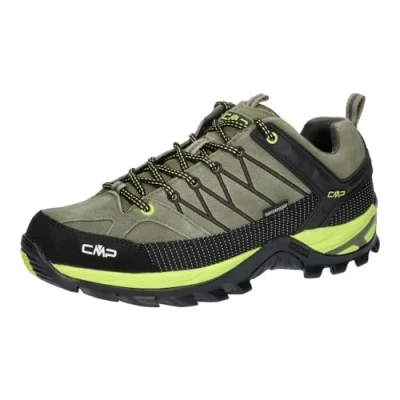 Image of CMP Men&#039;s Rigel Low Trekking Shoes Wp Hiking, Kaki Acido, 5.5 UK