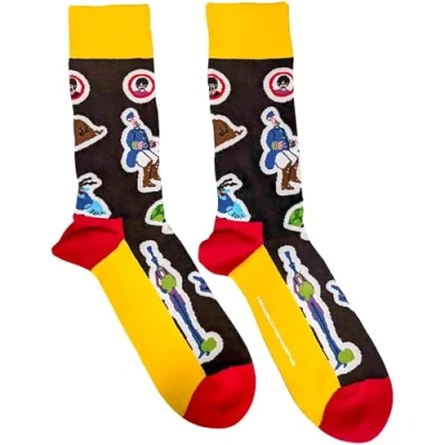 Image of SOCKSHOP Music Collection 1 Pair The Beatles Cotton Socks Portholes 7 11 Unisex