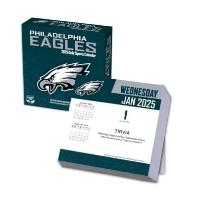 Image of Turner Sports Philadelphia Eagles 2025 Box Calendar (25998053053)
