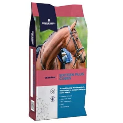 Image of Dodson &amp; Horrell Sixteen Plus Cubes Horse Feed for Senior Horses, 20 kg