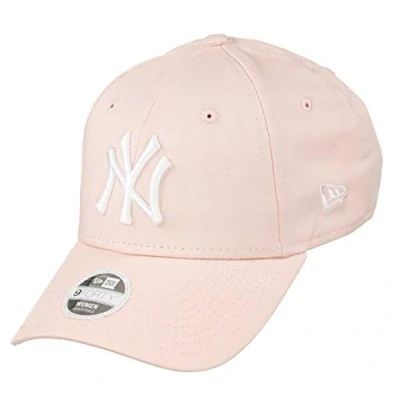 Image of New Era York Yankees 9forty Adjustable Women Cap Mlb Rear Logo Rose/White One Size