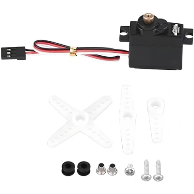 Image of RC Digital Servo, 17g 4.8 6V Analog Servo Mini Micro Metal Gear for Fixed Wing Airplane