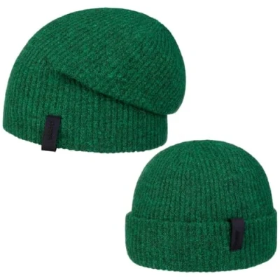 Image of Barts Rhodoz 2 Way Beanie Hat with Cuff Winter (One Size Green)